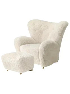 Den Trætte Mand inkl. Skammel, moonlight fra Audo Copenhagen