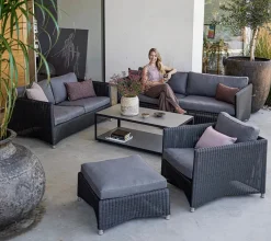 Diamond 3 pers Sofa inkl. hynde fra Cane-line