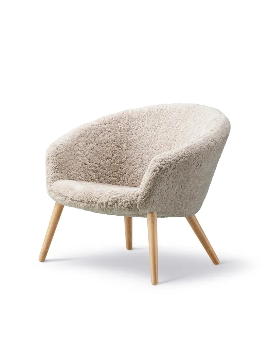 Ditzel Lounge Chair, lammeskind fra Fredericia Furniture