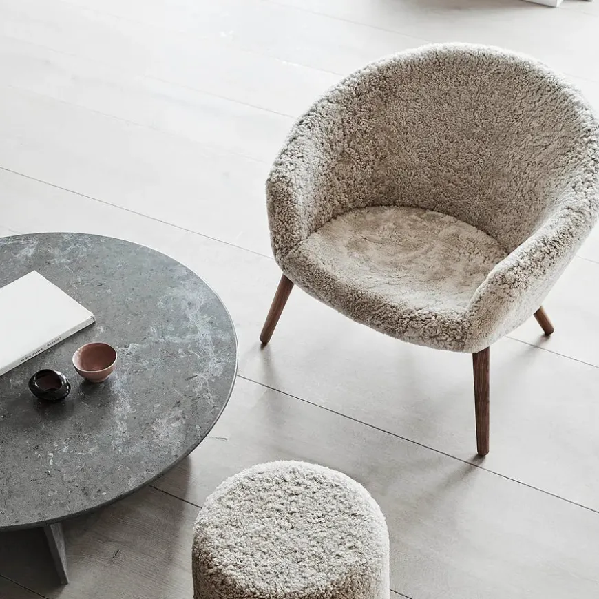Ditzel Lounge Chair, lammeskind fra Fredericia Furniture
