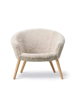 Ditzel Lounge Chair, lammeskind fra Fredericia Furniture