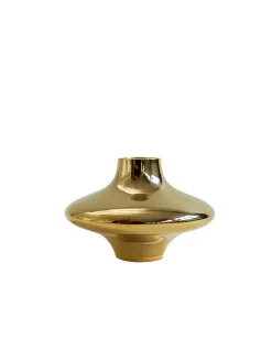 Doublet Candleholder Small, gold fra Hein Studio