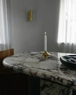 Doublet Candleholder Small, silver fra Hein Studio