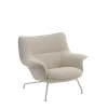 Doze Lounge Chair, Low Back, Heath tekstil, Tube base fra Muuto