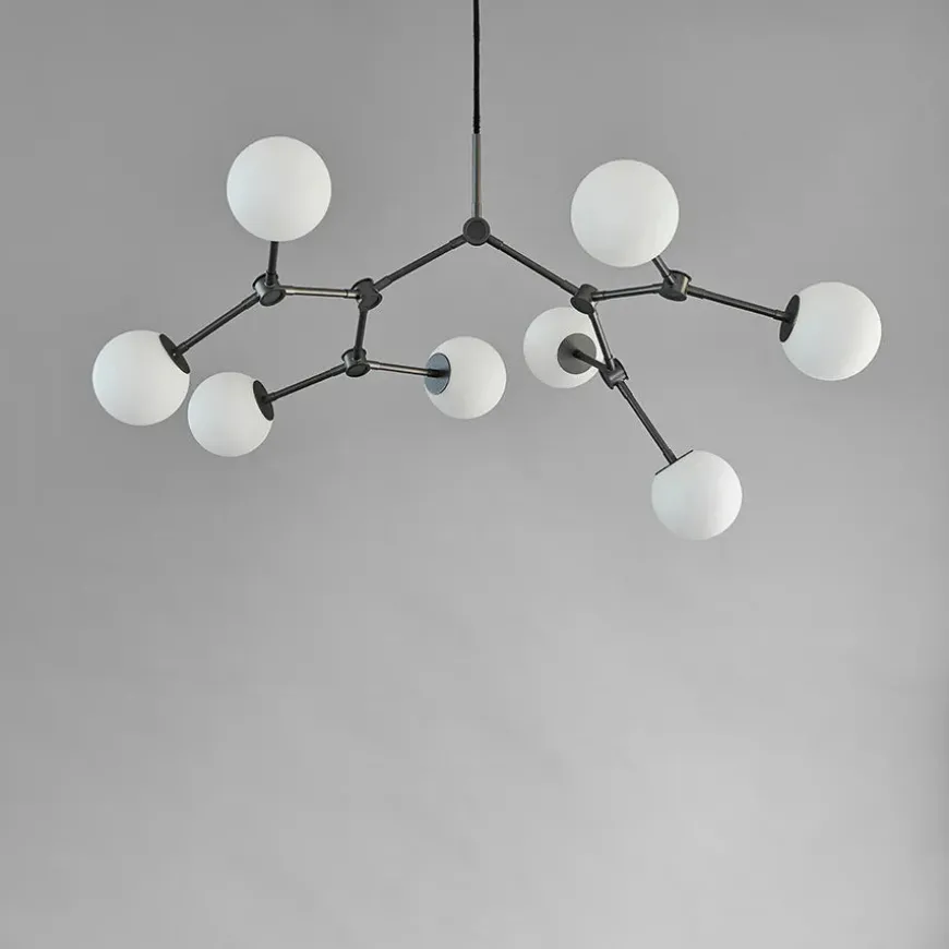 Drop Bulp Chandelier, mini grey fra 101 Copenhagen
