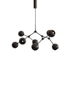 Drop Chandelier Globe, Mini, Burned Black fra 101 Copenhagen