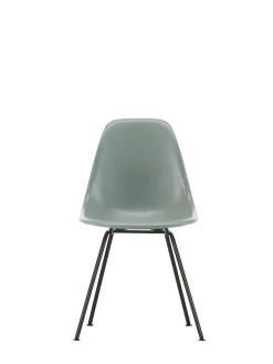Eames Fiberglass Chair DSX, sortlakeret fra Vitra