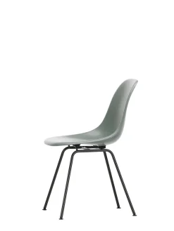 Eames Fiberglass Chair DSX, sortlakeret fra Vitra