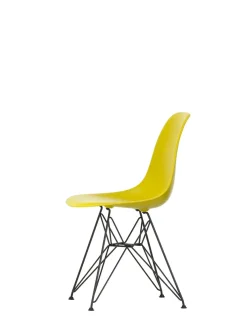 Eames Plastic Side Chair DSR, sort pulverlakeret fra Vitra