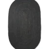 Eternal Oval Jute Rug - Black fra Ferm Living