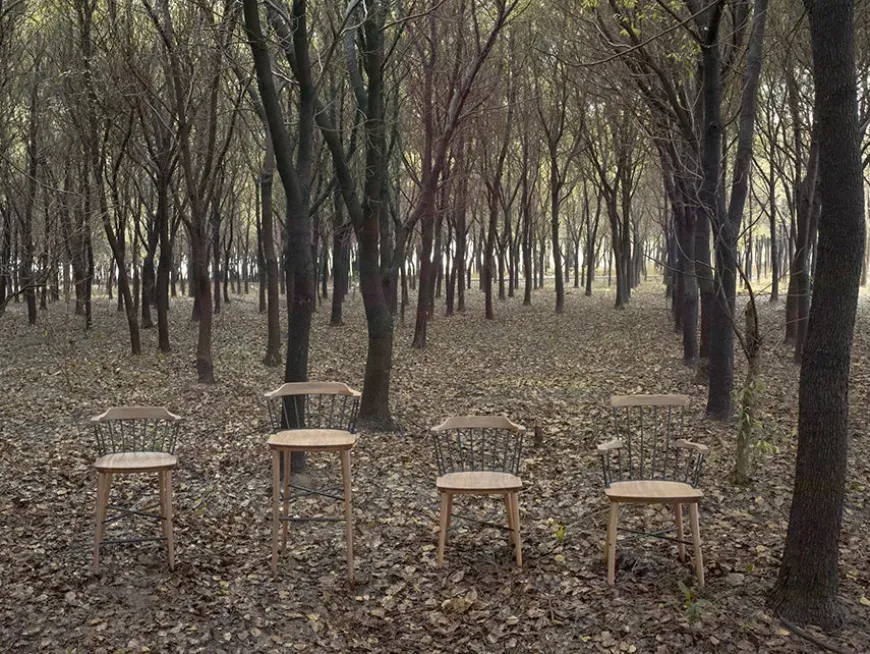 Exchange Bar Stool SH 75, walnut fra Stellar Works
