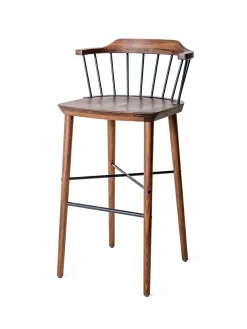 Exchange Bar Stool SH 75, walnut fra Stellar Works