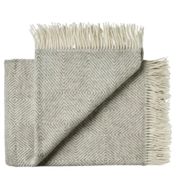 Fanø Plaid, ash brown fra Silkeborg Uldspinderi