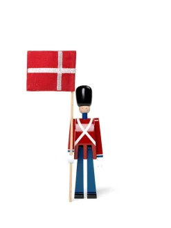 Fanebærer med tekstilflag, mini af Kay Bojesen