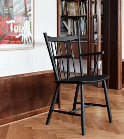 FDB J42 Stol med armlæn fra Hay