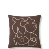 Figure Cushion, coffee/sand fra Ferm Living