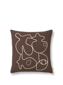 Figure Cushion, coffee/sand fra Ferm Living