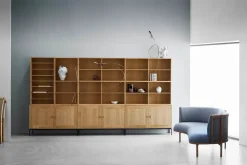 FK63 Reol med hylde og bakker fra Carl Hansen & Søn