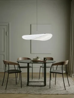 Florence spisebord Ø120, black marquina fra New Works