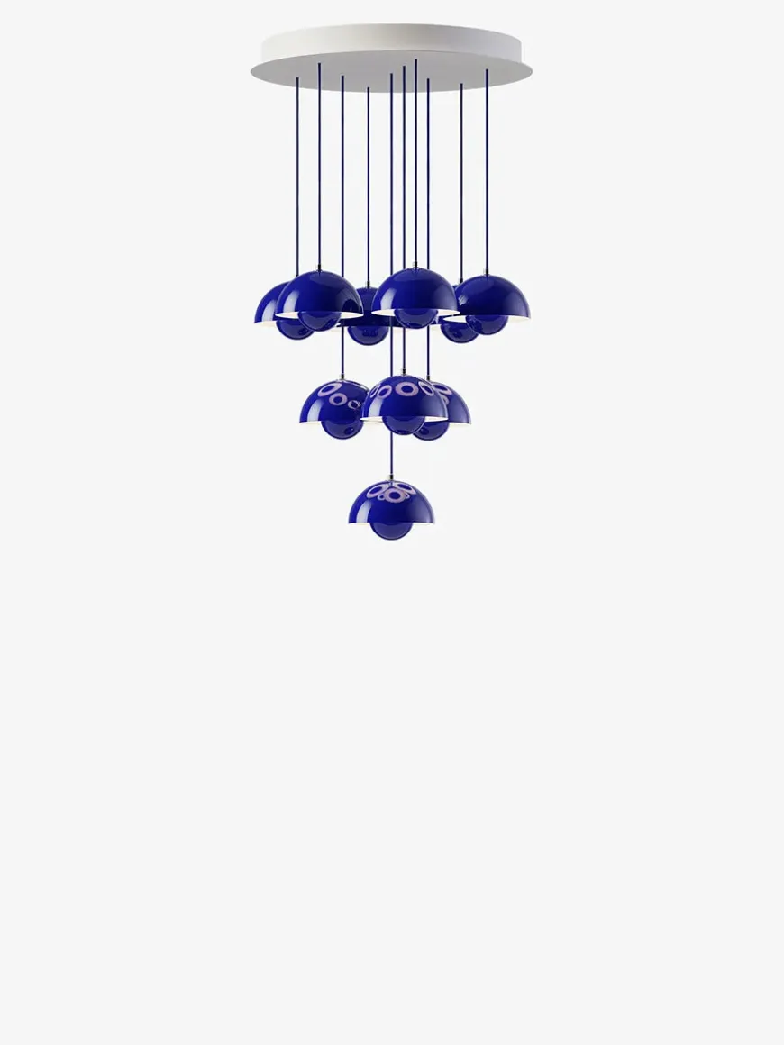 Flowerpot Chandelier VP10, 10 pendants fra &Tradition