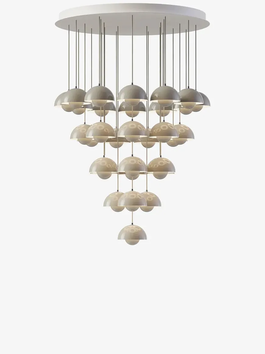 Flowerpot Chandelier VP10, 31 pendants fra &Tradition