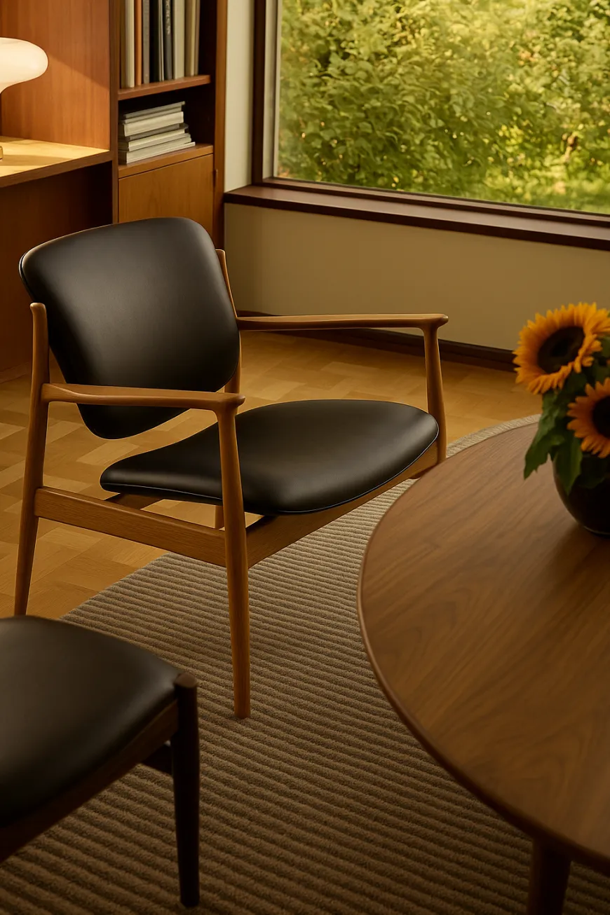 France Chair, eg klar olie af Finn Juhl