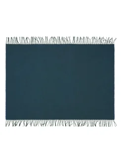 Franja Plaid, pink/white fra Silkeborg Uldspinderi