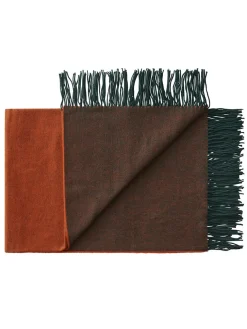 Franja Plaid, pink/white fra Silkeborg Uldspinderi