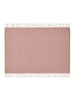 Franja Plaid, pink/yellow fra Silkeborg Uldspinderi