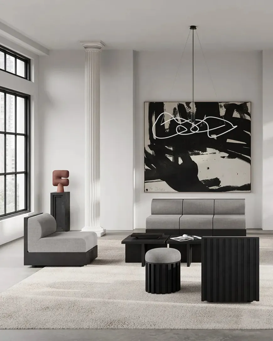 Ghost Chandelier, Big, Burned Black fra 101 Copenhagen