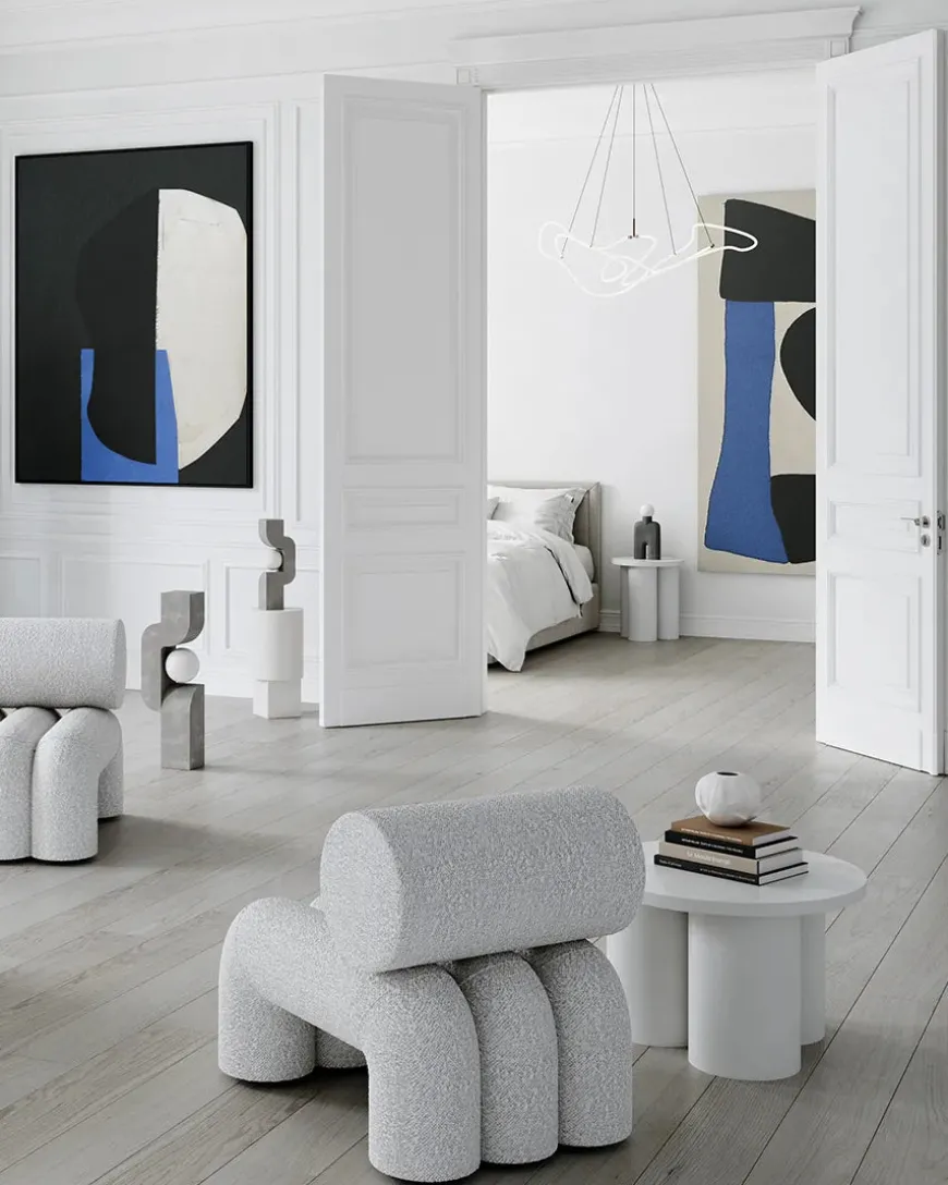 Ghost Chandelier, Big, Burned Black fra 101 Copenhagen