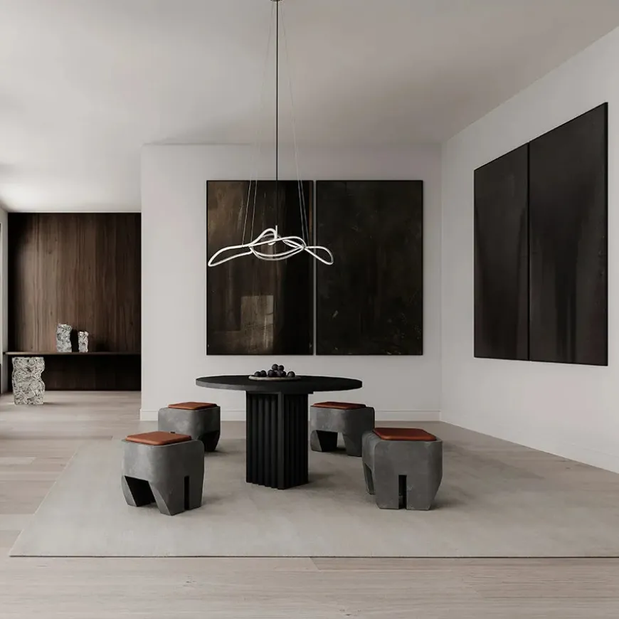 Ghost Chandelier, Mini, Chrome fra 101 Copenhagen