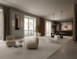 Ghost Chandelier, Mini, Chrome fra 101 Copenhagen