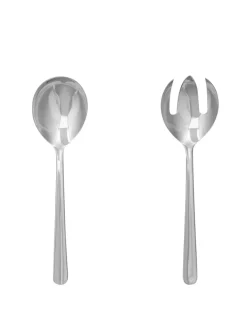 Grand Prix Salatbestik i poleret stål, lille fra Kay Bojesen