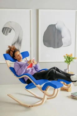 Gravity Balans Lænestol fra Variér (Sort ask)