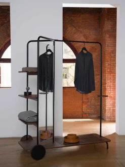 Host Wardrobe, black oak fra Stellar Works