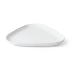 Hvid Riflet fad fra Royal Copenhagen