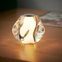 ICE BALL Portable Bordlampe, krom fra Loom Design