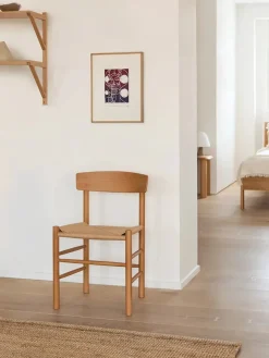 J39 Folkestolen, sortlakeret bøg af Børge Mogensen