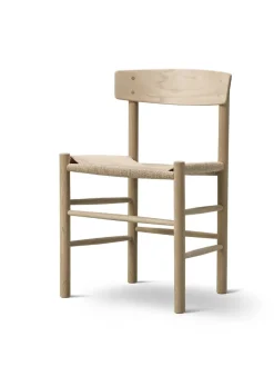 J39 Folkestolen, sortlakeret eg af Børge Mogensen