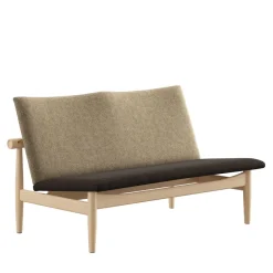 Japan 2 pers. sofa, eg klar olie af Finn Juhl