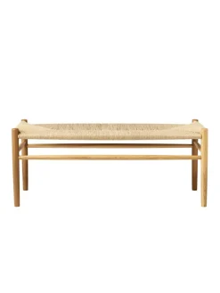 J83B Bænk, matlakeret eg fra FDB Møbler