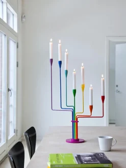 Karlsvognen Table Lysestage, mørk blå fra Piet Hein