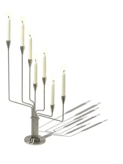 Karlsvognen Table Lysestage, gul fra Piet Hein