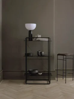 Kizu Bordlampe Large, Grey Marble fra New Works