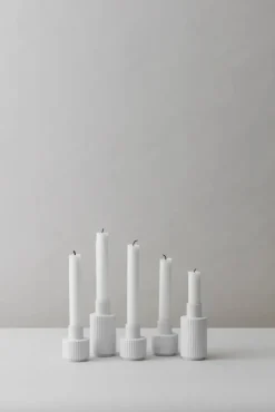 Kronelysestage fra Lyngby Porcelæn