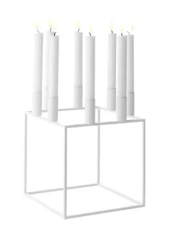 Kubus 8 Lysestage, guldbelagt fra Audo Copenhagen