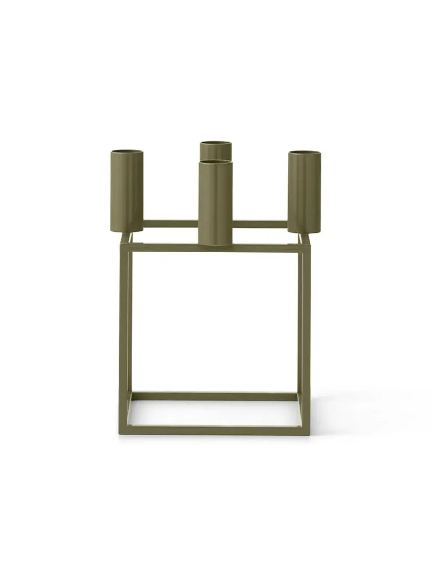 Kubus 4 Lysestage, hvid fra Audo Copenhagen