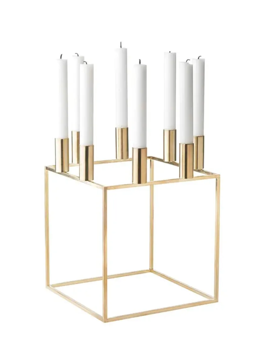 Kubus 8 Lysestage, hvid fra Audo Copenhagen