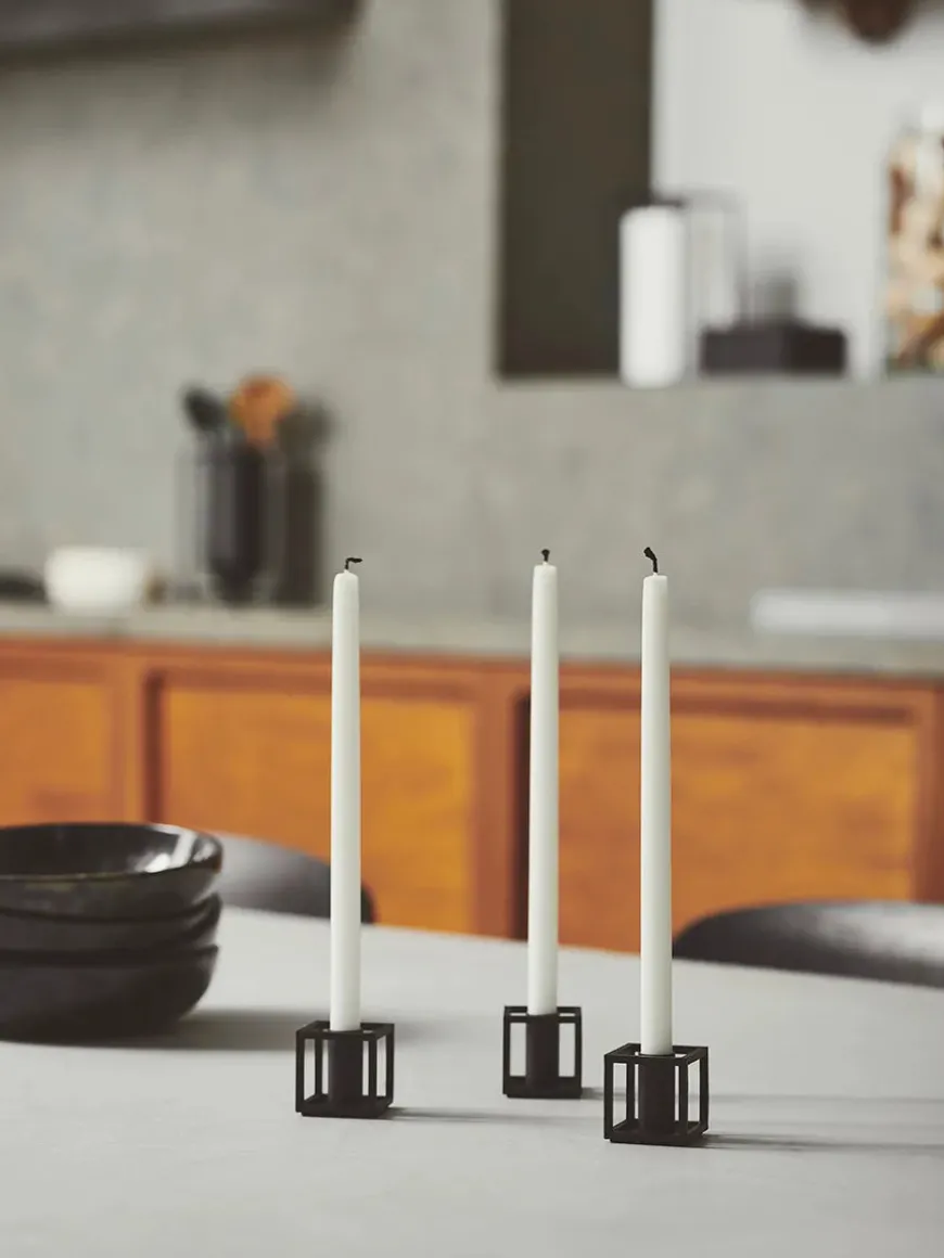 Kubus Micro lysestager, guldbelagt fra Audo Copenhagen